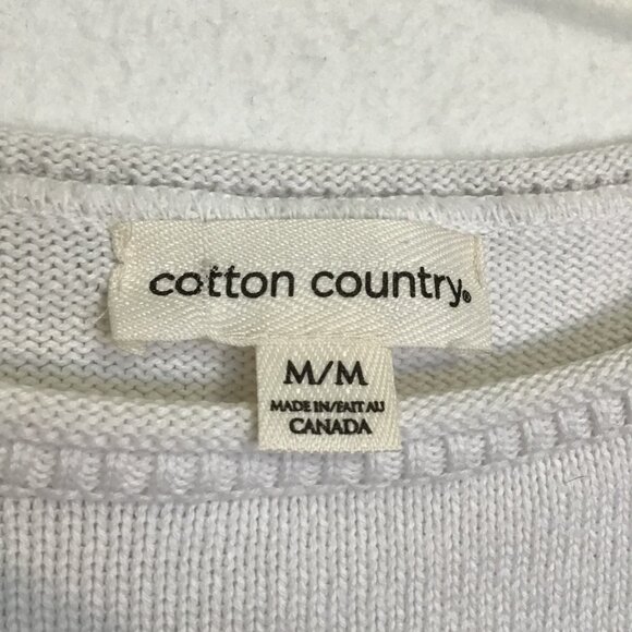 Cotton Country by Parkhurst Lovely Bretton Crew Neck Sweater Size M - Picture 9 of 12